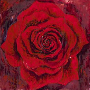 Liquid rose paintings