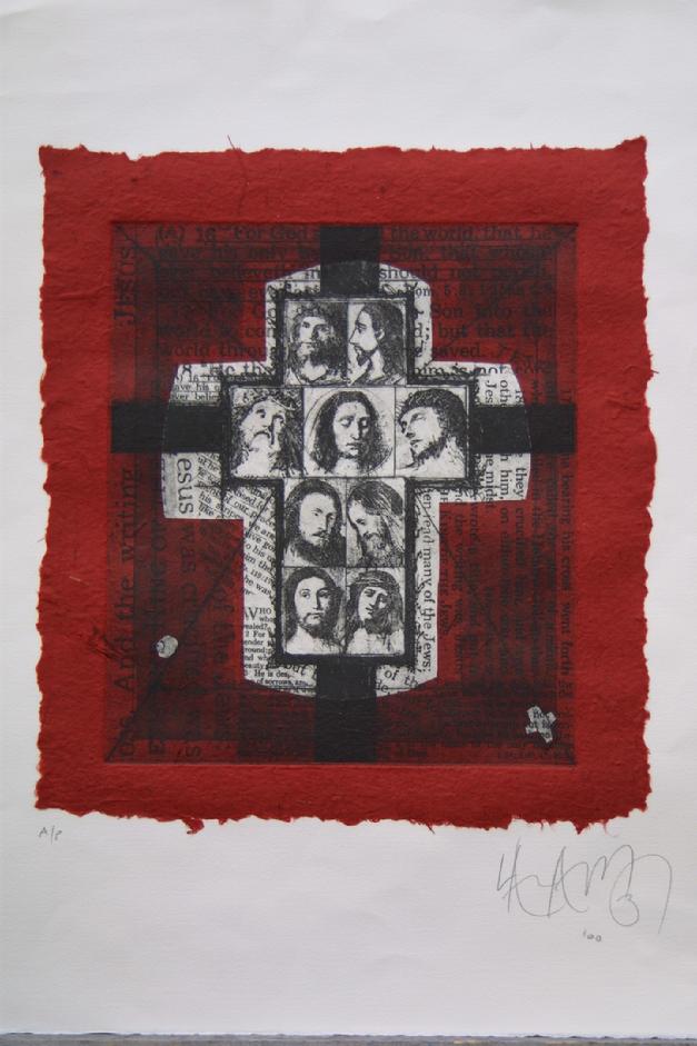 Christ art etching lauri matisse