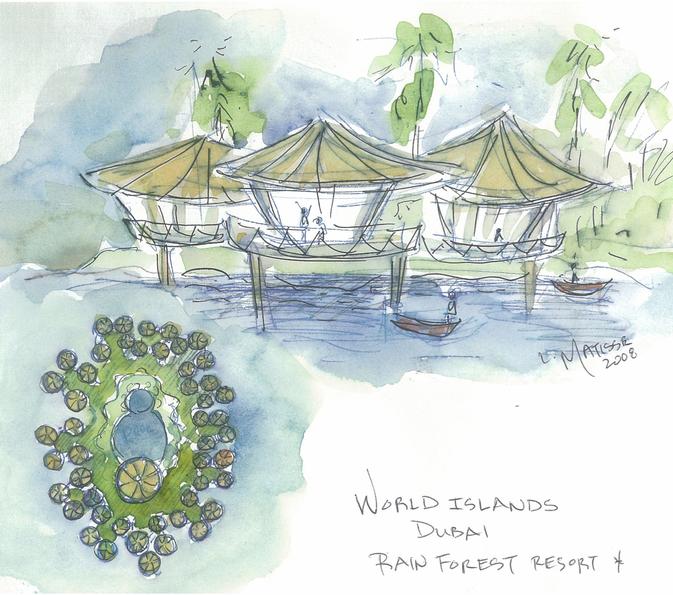 Resort Design Dubai Brazil Rain Forest Pods